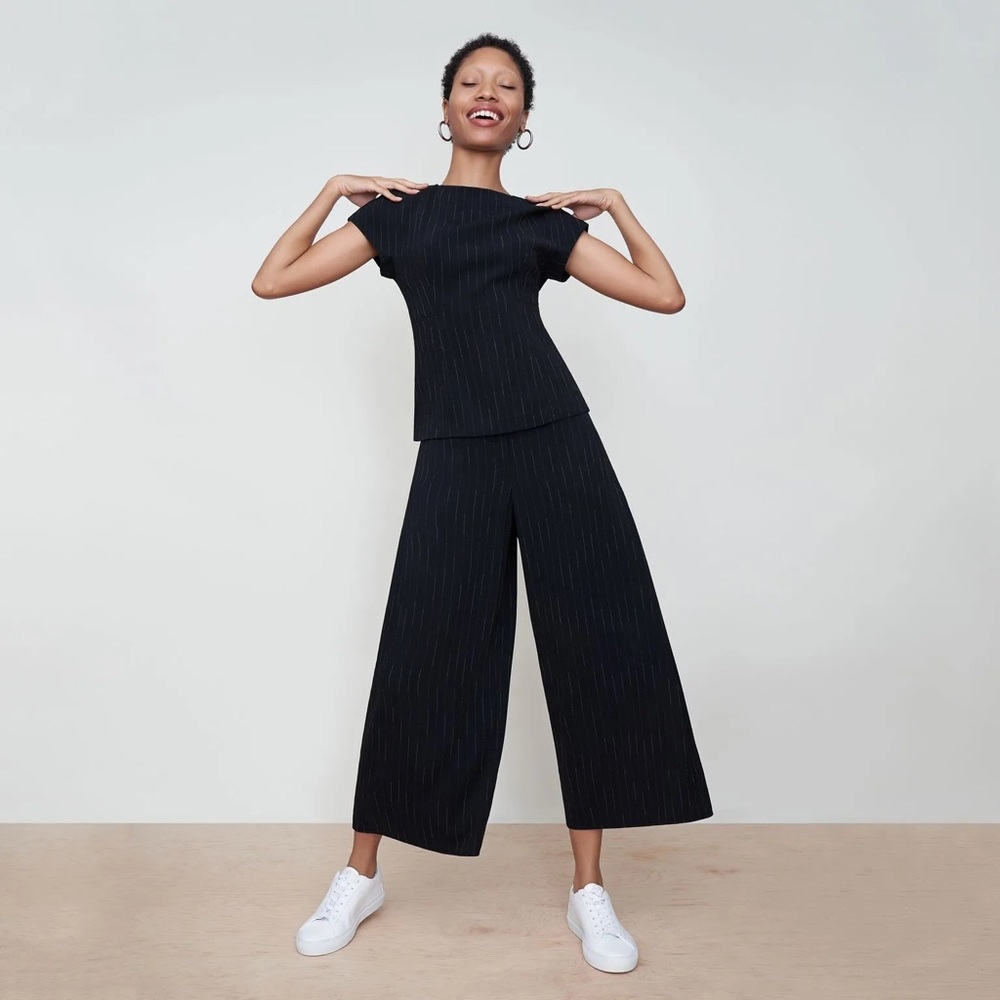 MM. Lafleur Zhou Culotte in Faded Stripe - Picture 2 of 15